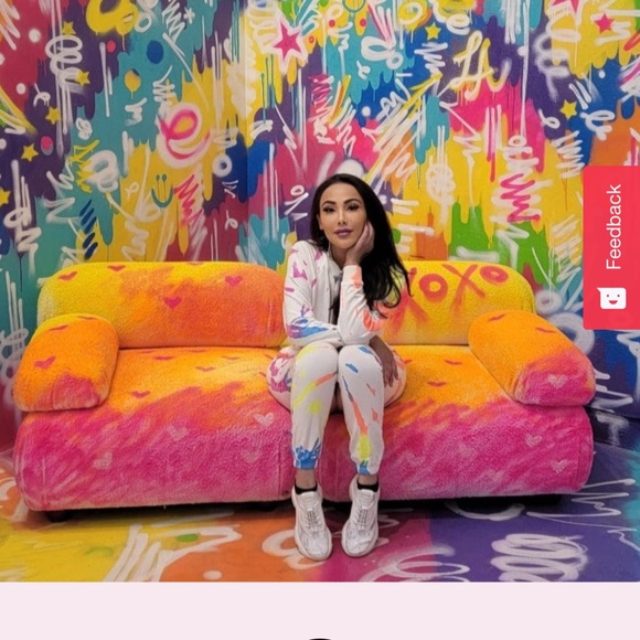 Restore Soft Terry Jumpsuit - Neon Tie Dye Small Jennifer Lopez - Picture 4 of 7